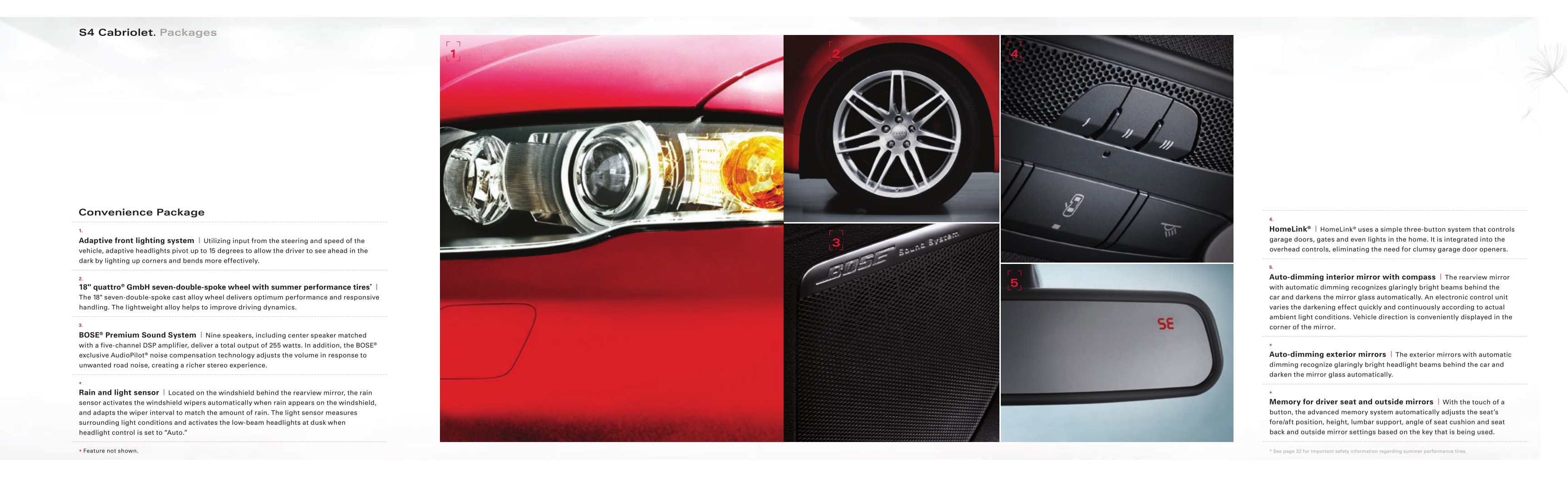 2009 Audi A4 Convertible Brochure Page 6